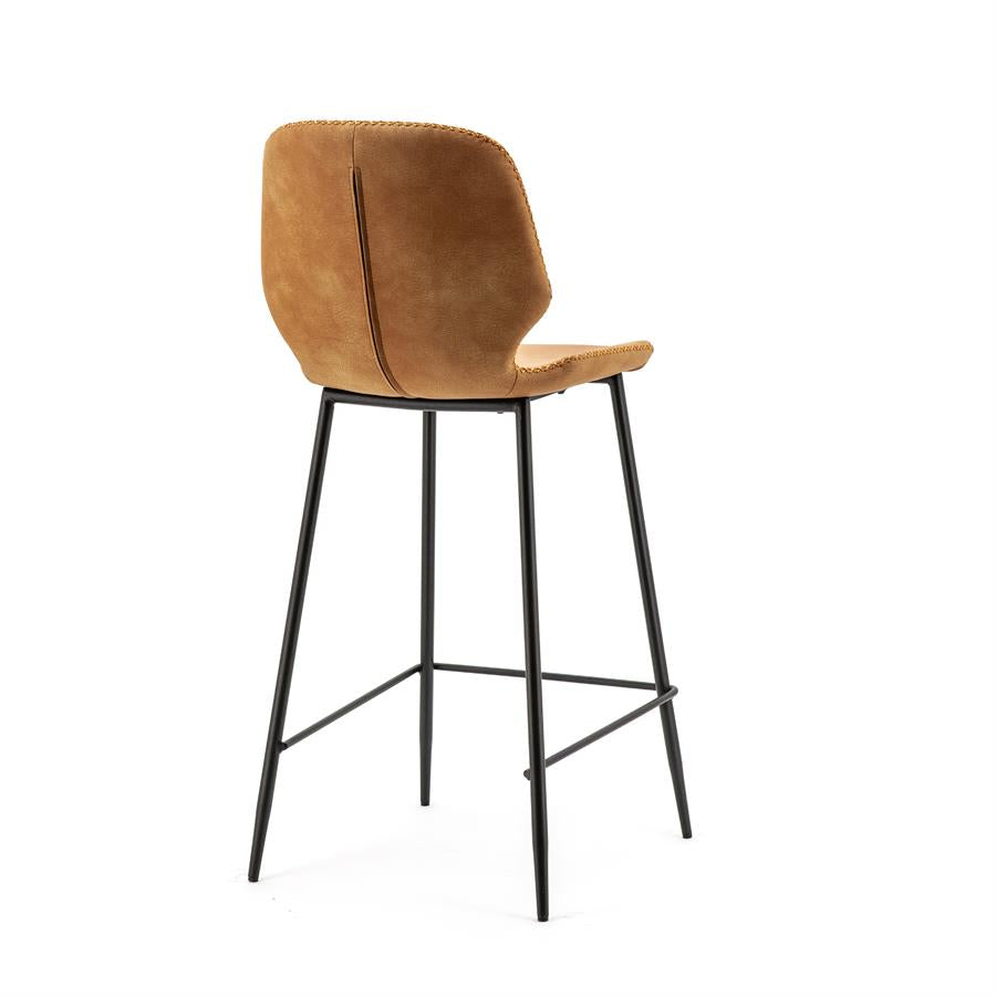 Barchairs Bar chair Seashell low 42x51x94 – cognac | By Boo