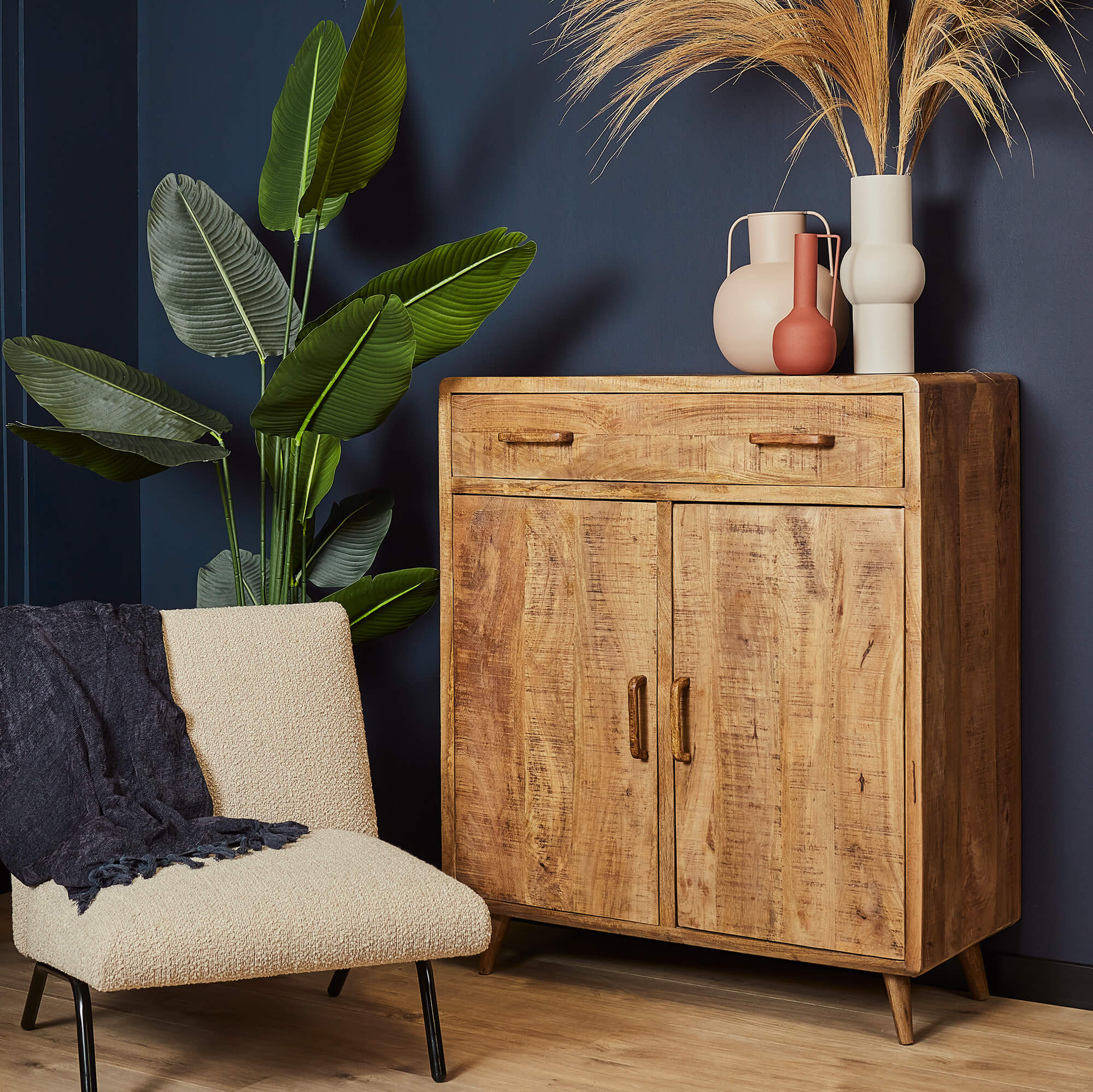 Kabinet Omaha Naturel Mangohout 100 cm