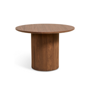Bijzettafel Nora - Ø 60 cm Walnoot - bijzettafel van hout met fineer, vooraanzicht