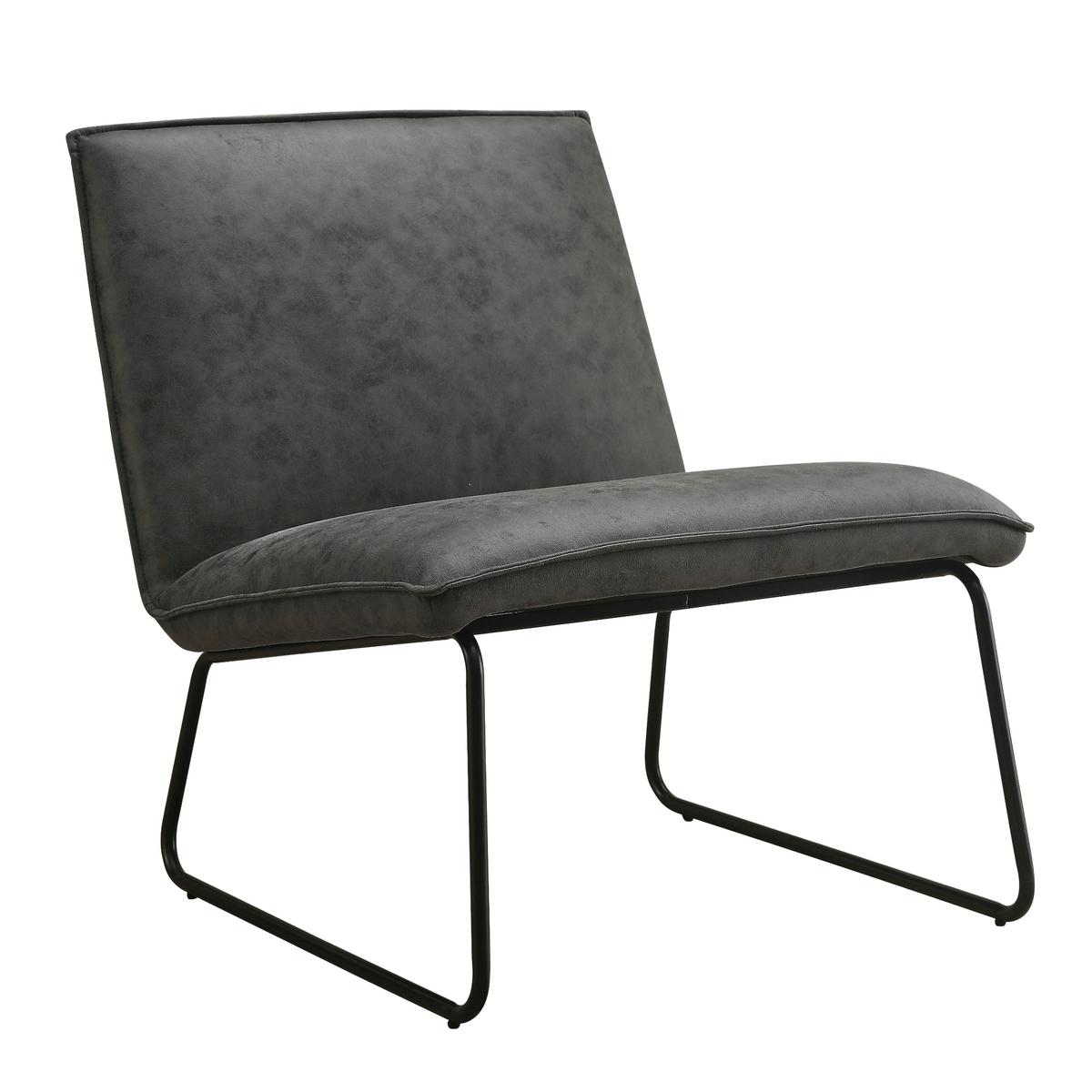 Fauteuil James - Microleder Antraciet