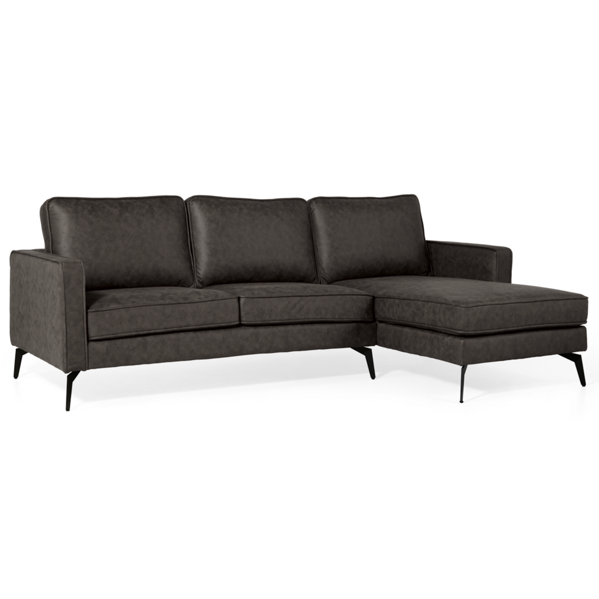 Hoekbank Jackson - Microleder Antraciet