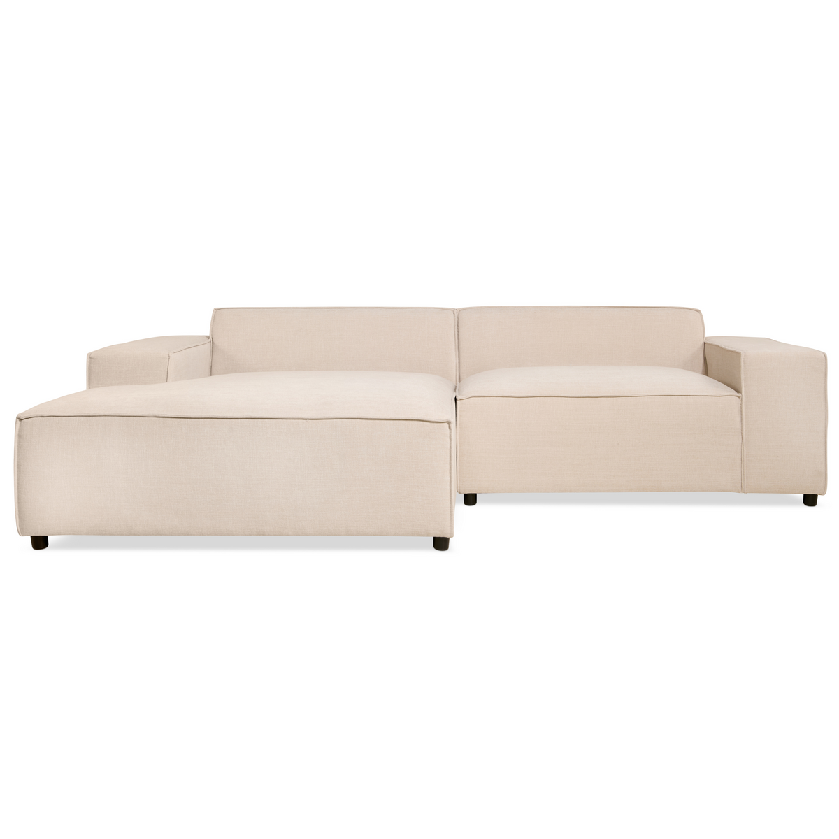 Hoekbank Lara - Stof Beige rechts