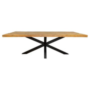 Eetkamertafel 240 cm - Rechthoek met matrixpoot - Mangohout
