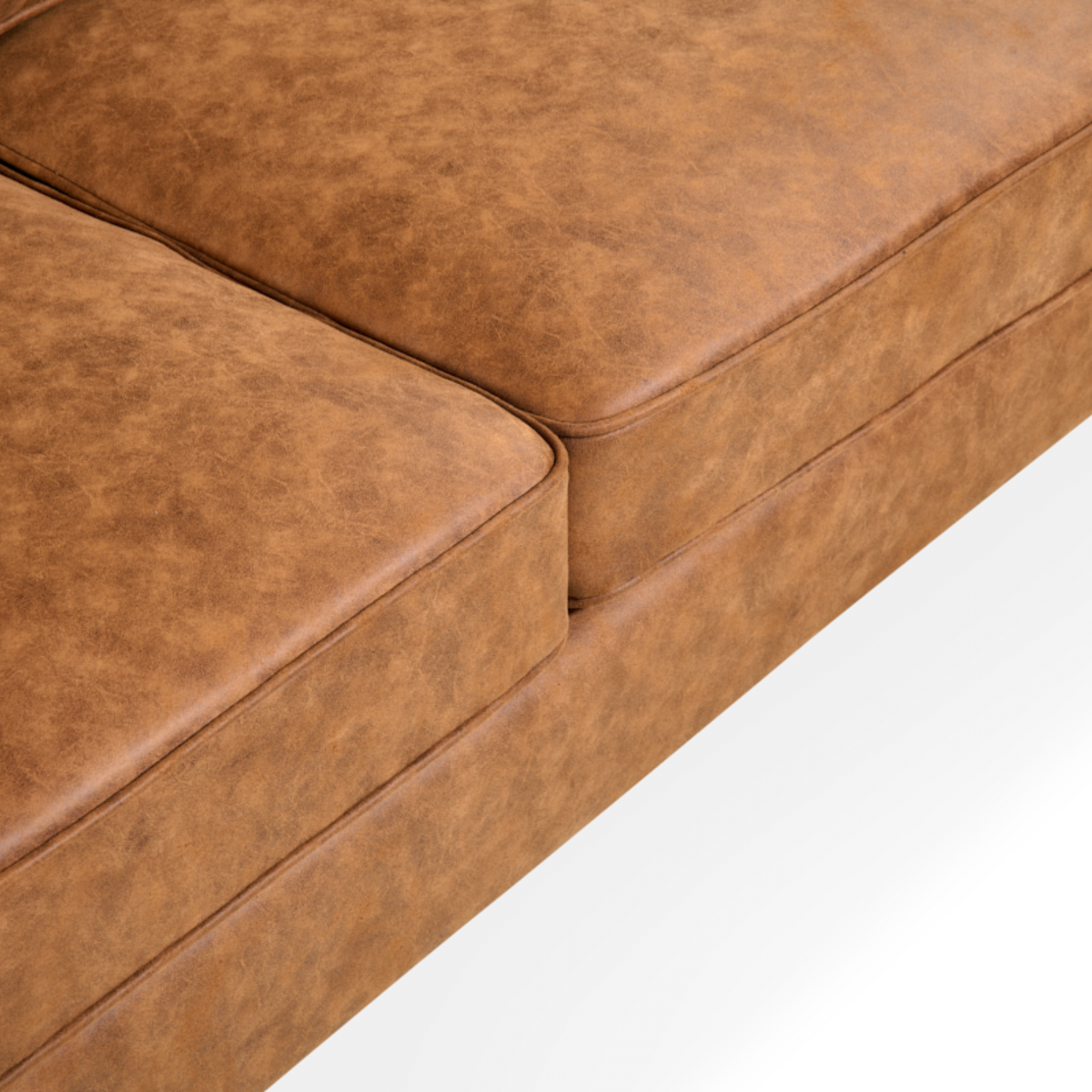 2-zitsbank Noa - Microleder Cognac – foto 7