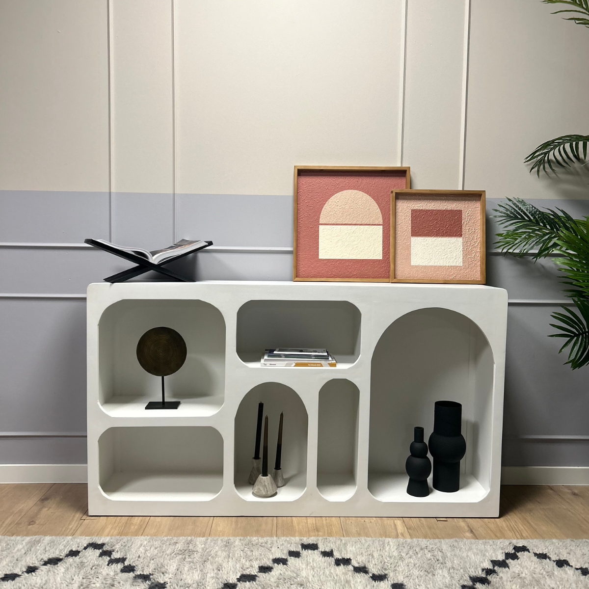 Dressoir Caya  Wit  Mangohout 160 cm