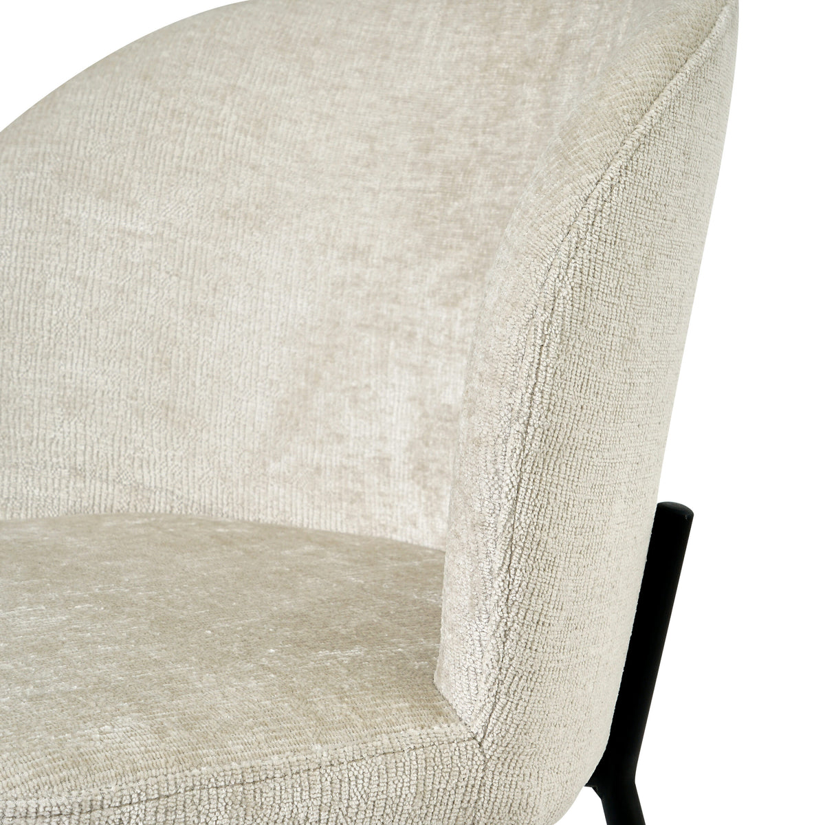 Eetkamerstoel Lio - Stof Beige – foto 3