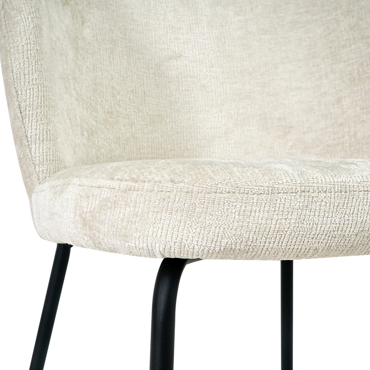 Eetkamerstoel Lio - Stof Beige – foto 7