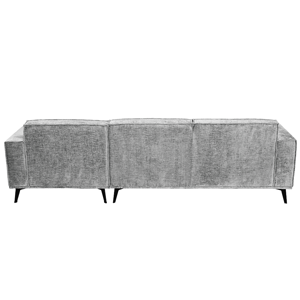 Leeds Hoekbank 2,5-AL + Chaise R – Touch 27 Light Grey – Tower Living