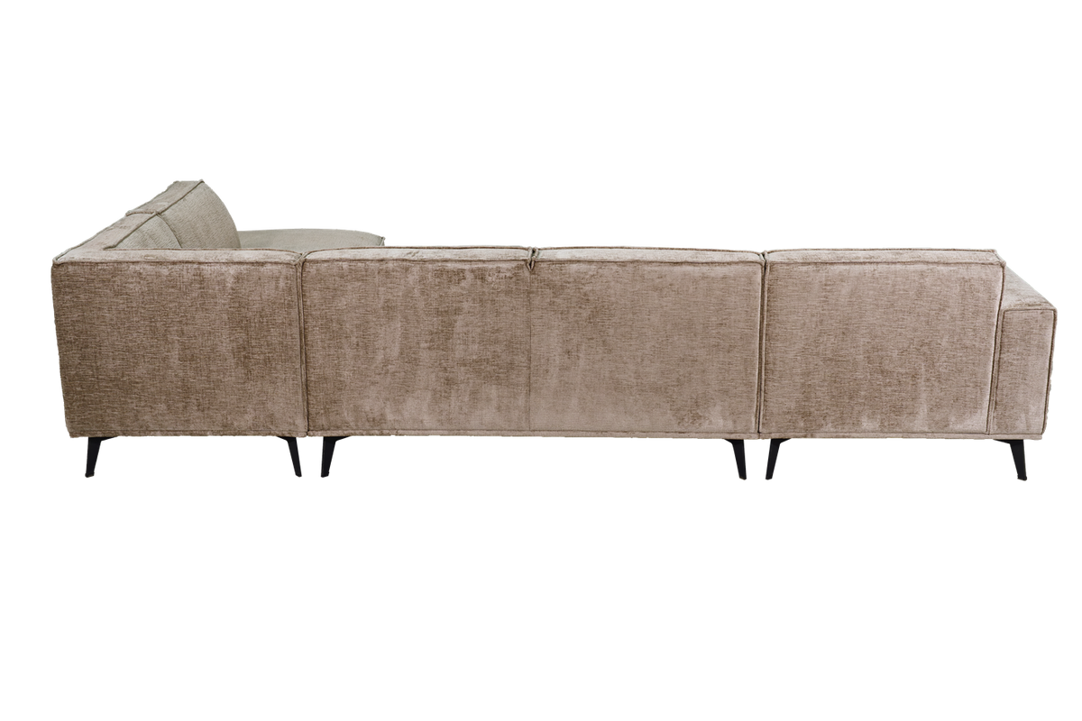 U bank Leeds - Taupe Touch 04 - Chaise L + 2,5 + Ottomaan R - Tower Living