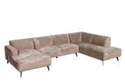 U bank Leeds - Taupe Touch 04 - Chaise L + 2,5 + Ottomaan R - Tower Living