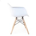 Eetkamerstoel Kunstof zitting stoel - Wit