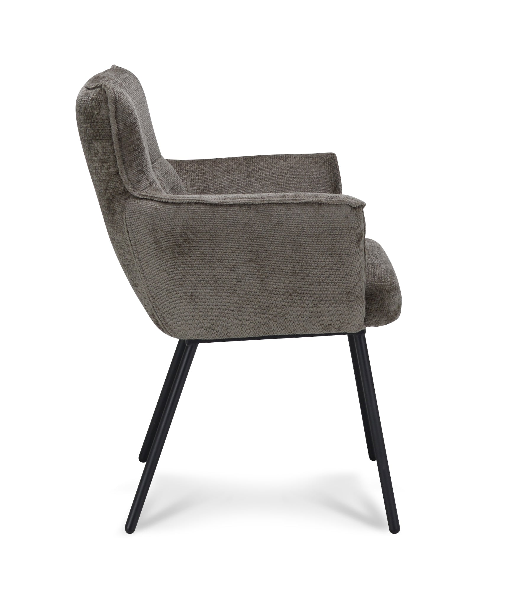 Armstoel Nevada Stof Movie Taupe Leg Black