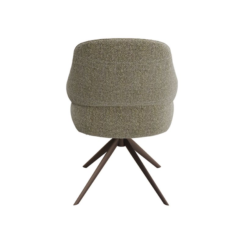 Eetkamerstoel Bern - Mushroom Royal Boucle | Brons Metaal