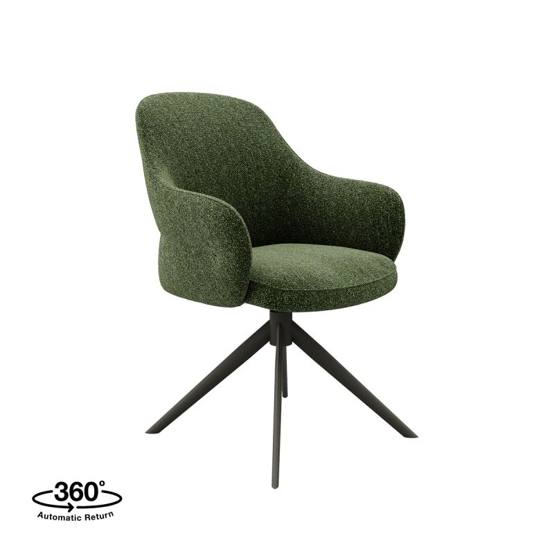 Eetkamerstoel Bern - Forest Bouclé / Forest Metaal