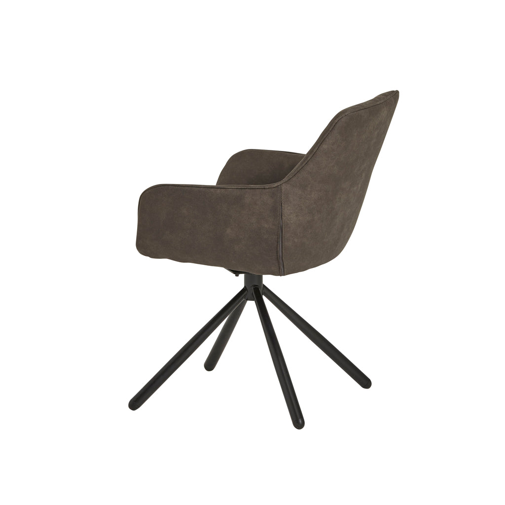 Rebel Spider eetkamerstoel - draaipoot 180ARS - Cowboy - Grey 104