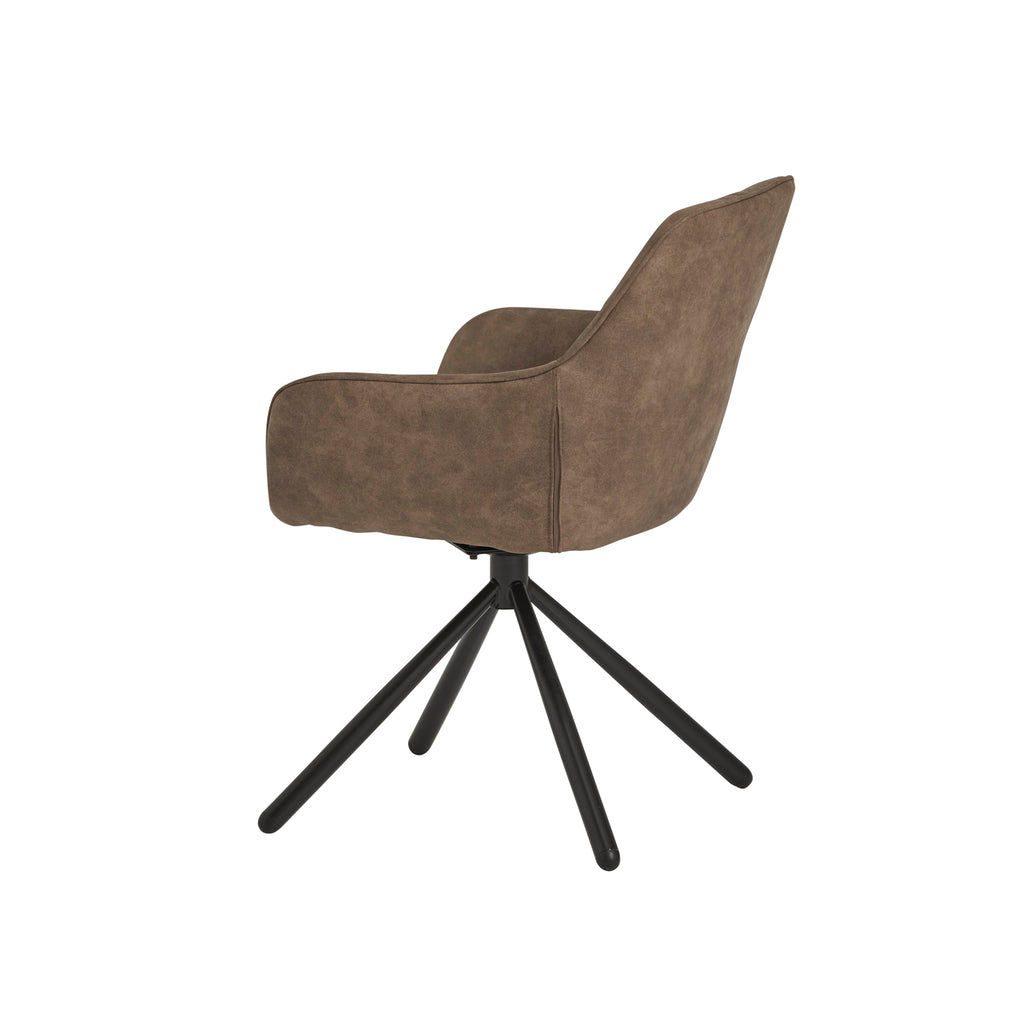 Rebel Spider eetkamerstoel - draaipoot 180ARS - Cowboy - Stone 809