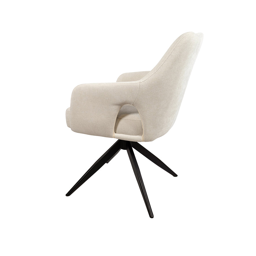 Marley eetkamerstoel - 360ARS - Storm - Ecru 02