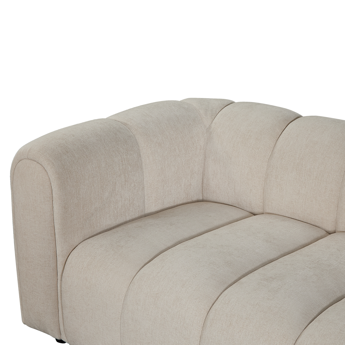 Hoekbank Fay - Beige rechts