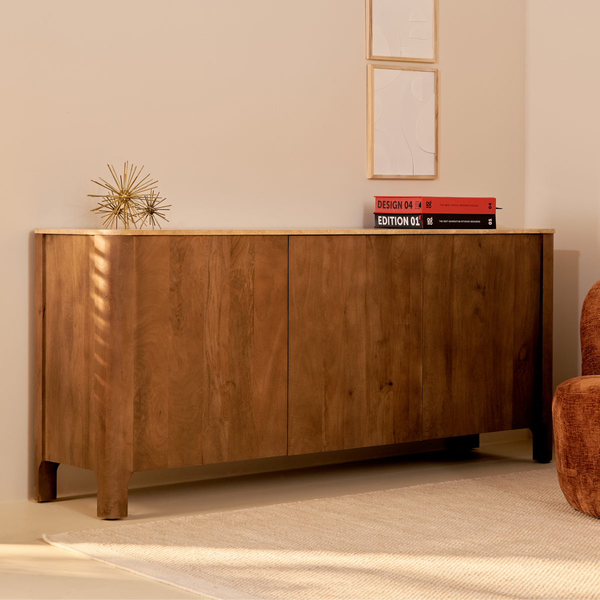 Dressoir Nova - Bruin 180 cm
