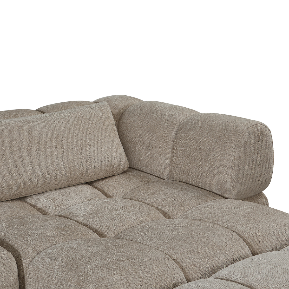 Hoekbank Sofia - Beige rechts