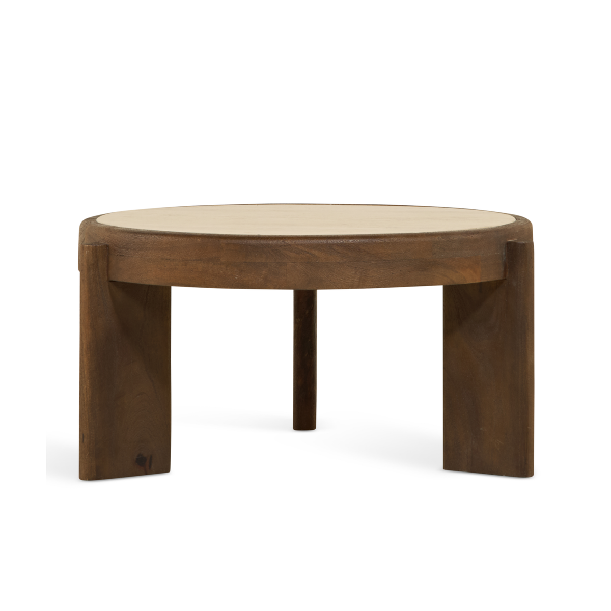 Salontafel Bora - Ø 75 cm Bruin