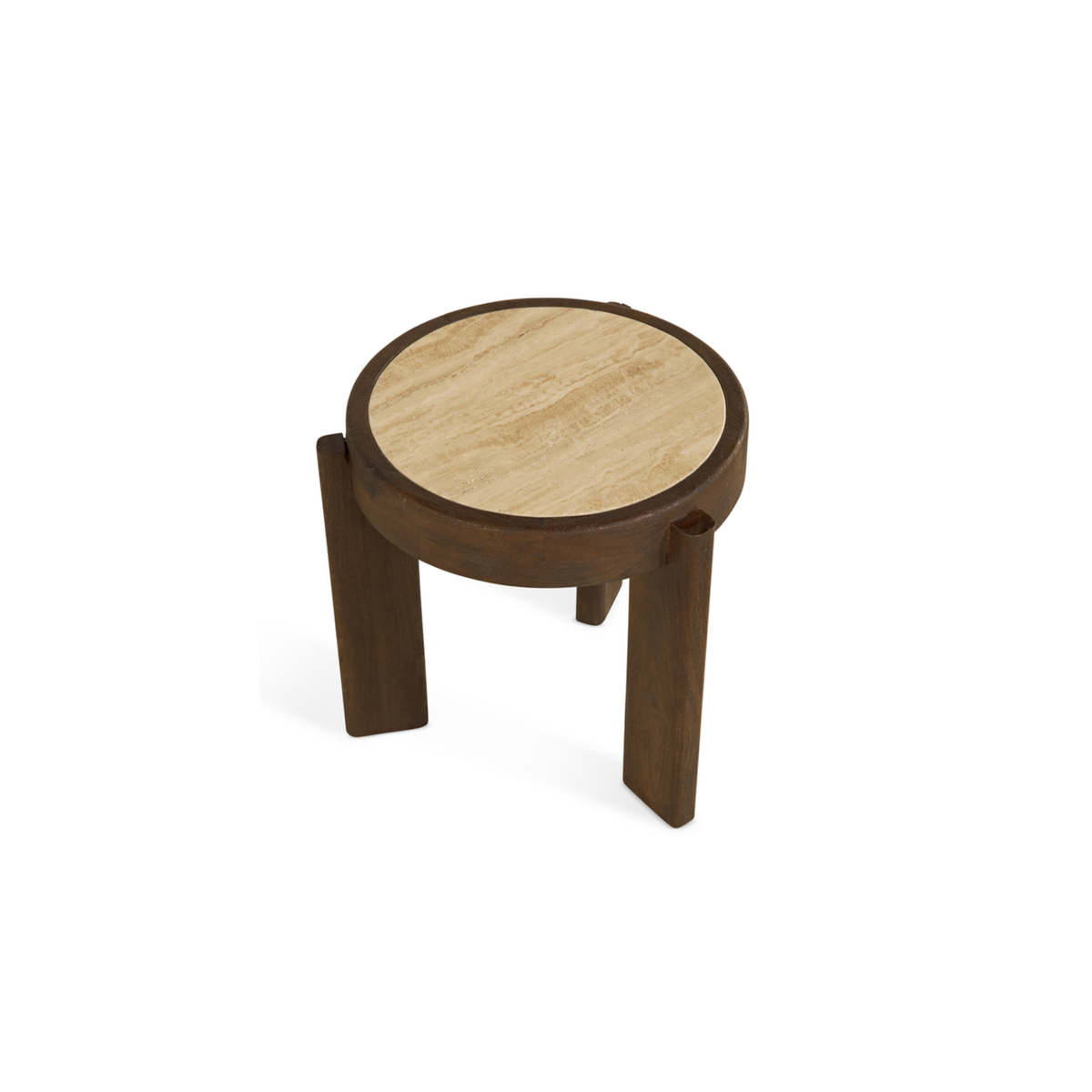 Bijzettafel Bora - Ø 50 cm Bruin