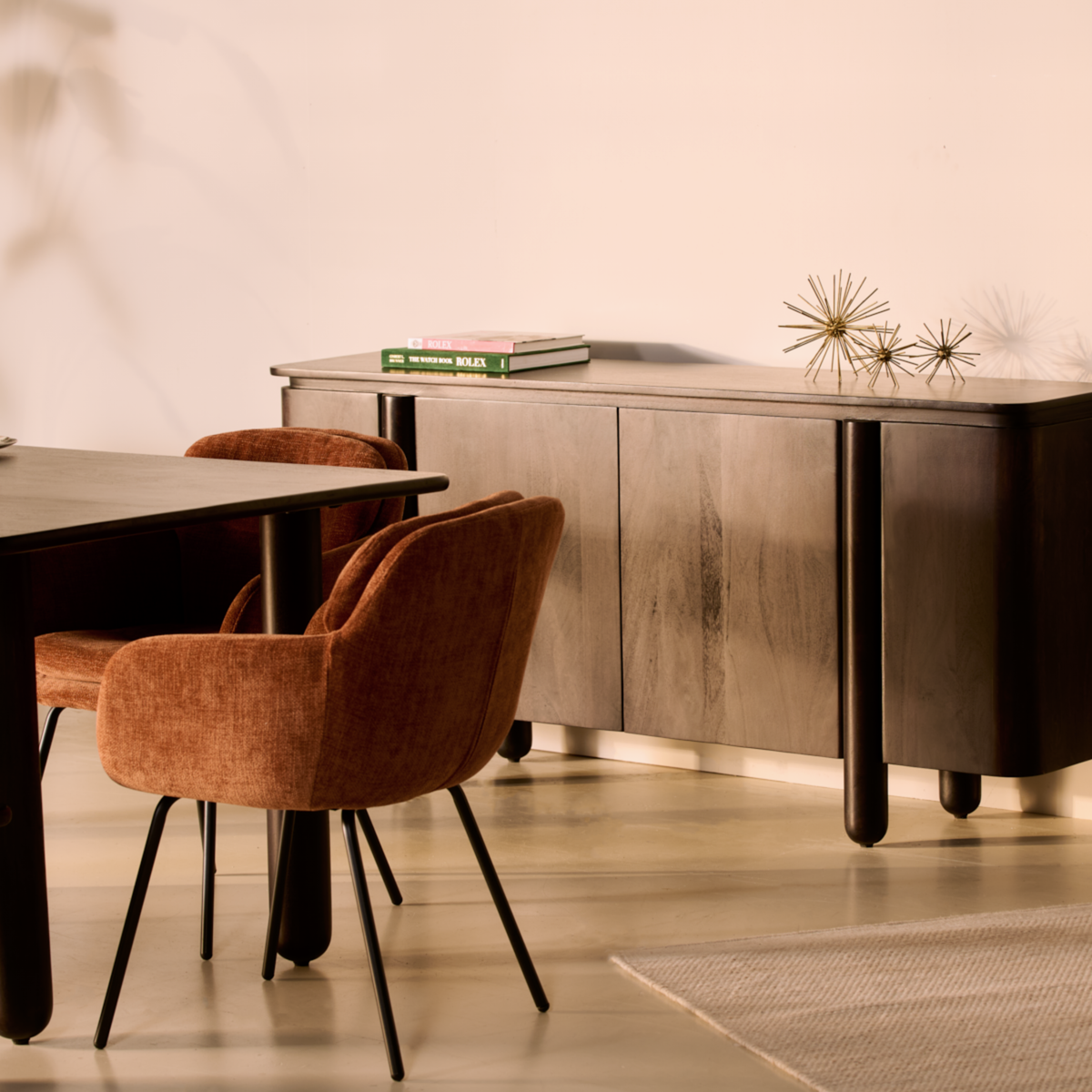 Dressoir Rondo - 175 cm Donkerbruin
