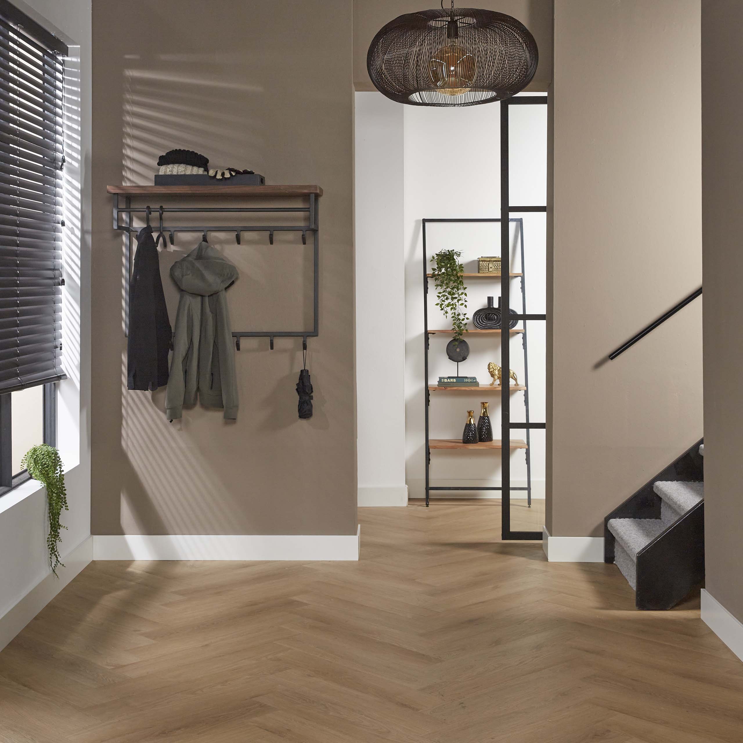 Kapstok Daytona 12 Haken Hoedenplank Massief Saja Natural