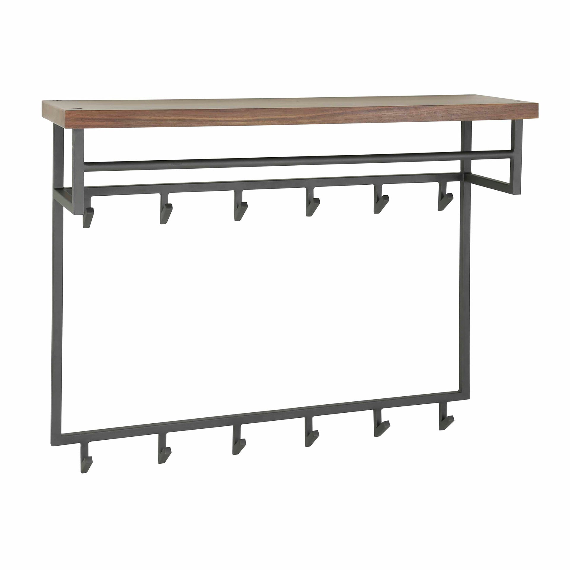 Kapstok Daytona 12 Haken Hoedenplank Massief Saja Natural