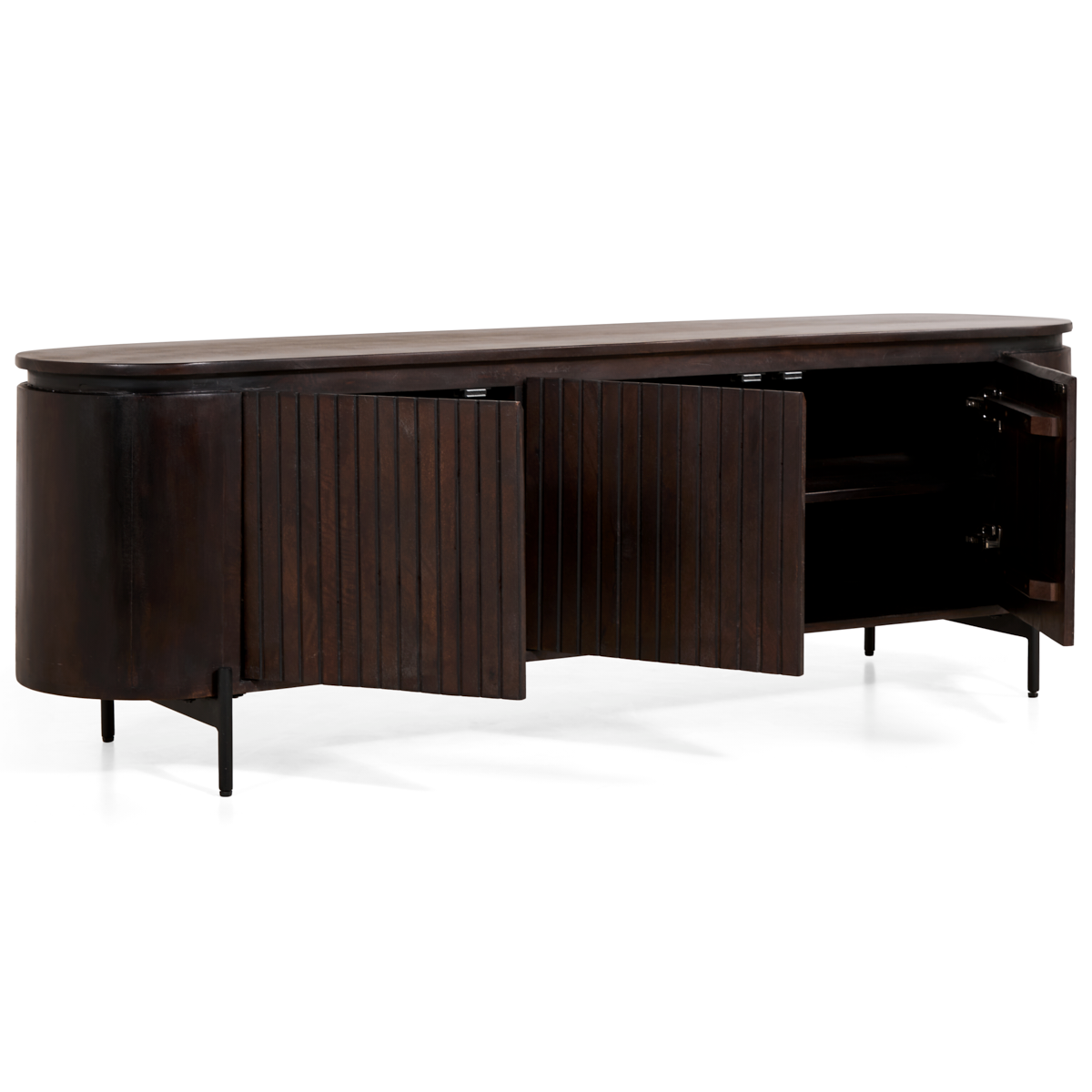TV-meubel Mokka - Donkerbruin 175 cm – foto 5