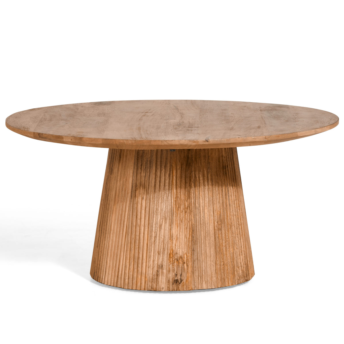 Bijzettafel Mokka - Lichtbruin Ø 80 cm – foto 4