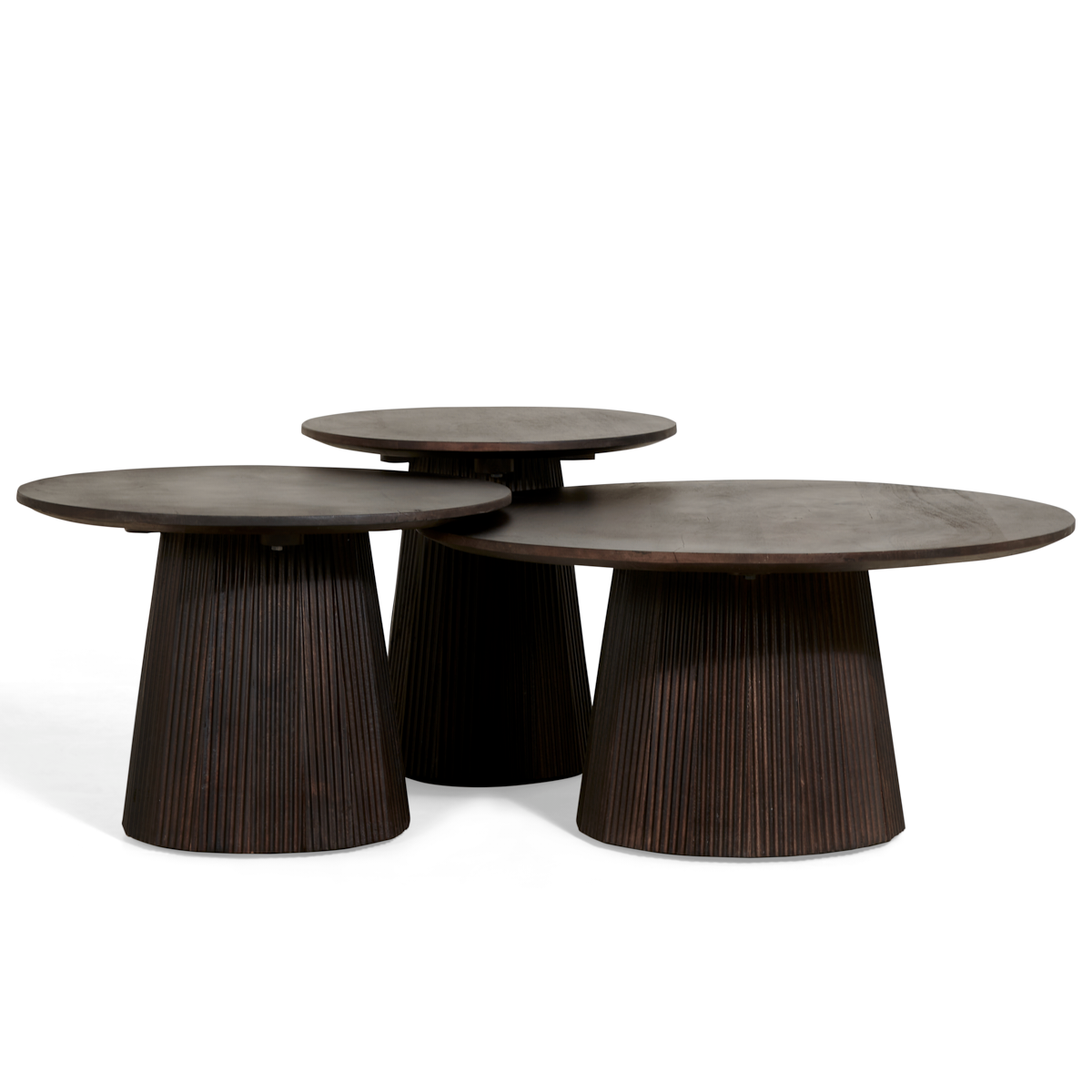 Bijzettafel Mokka - Donkerbruin Ø 60 cm – foto 3