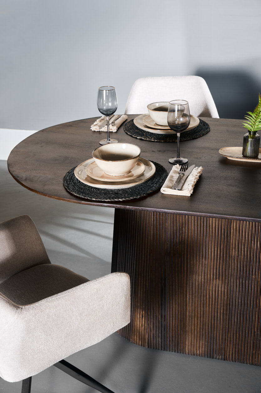Eettafel Mokka - Donkerbruin 230 cm – foto 8