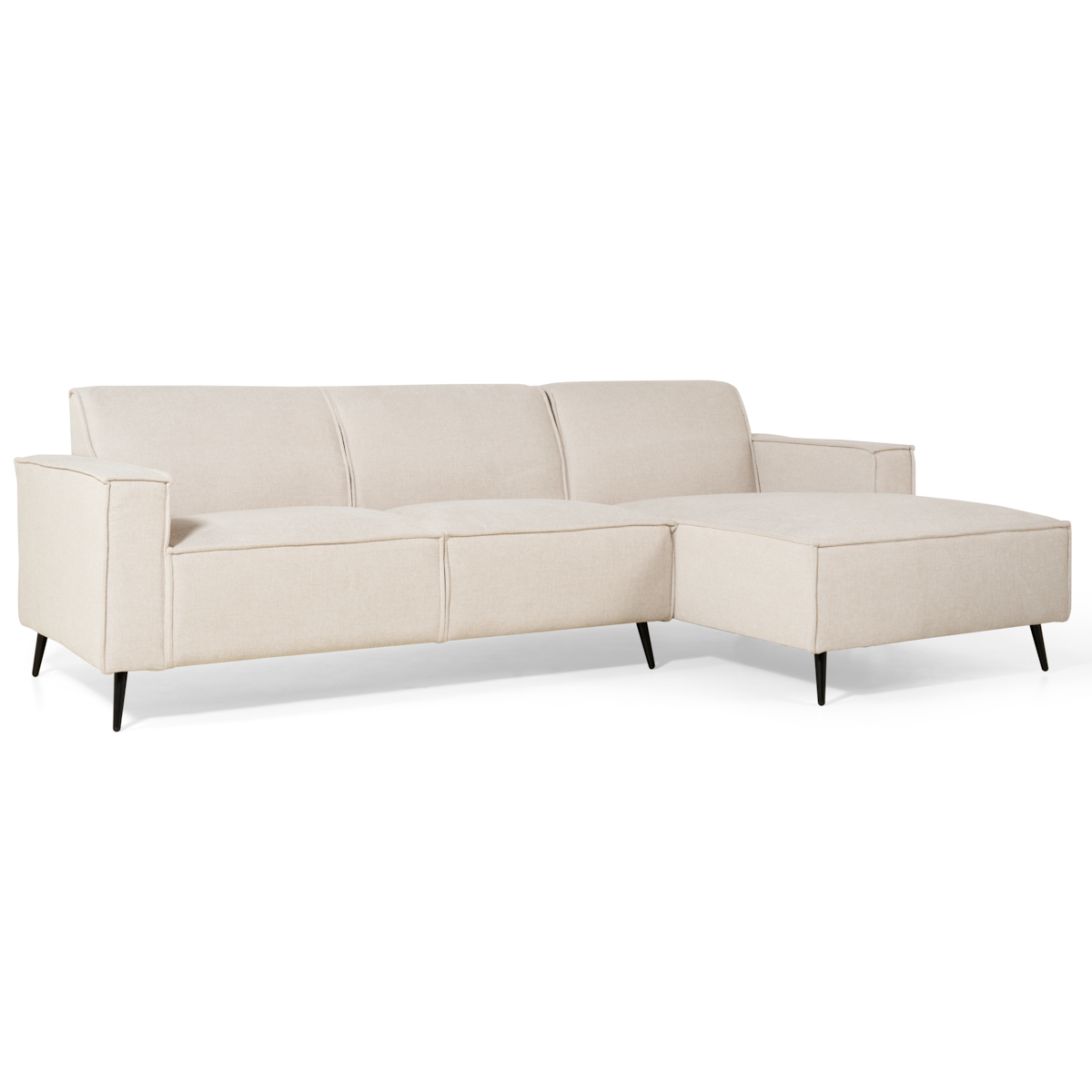 Hoekbank Kate rechts - Linnen Beige