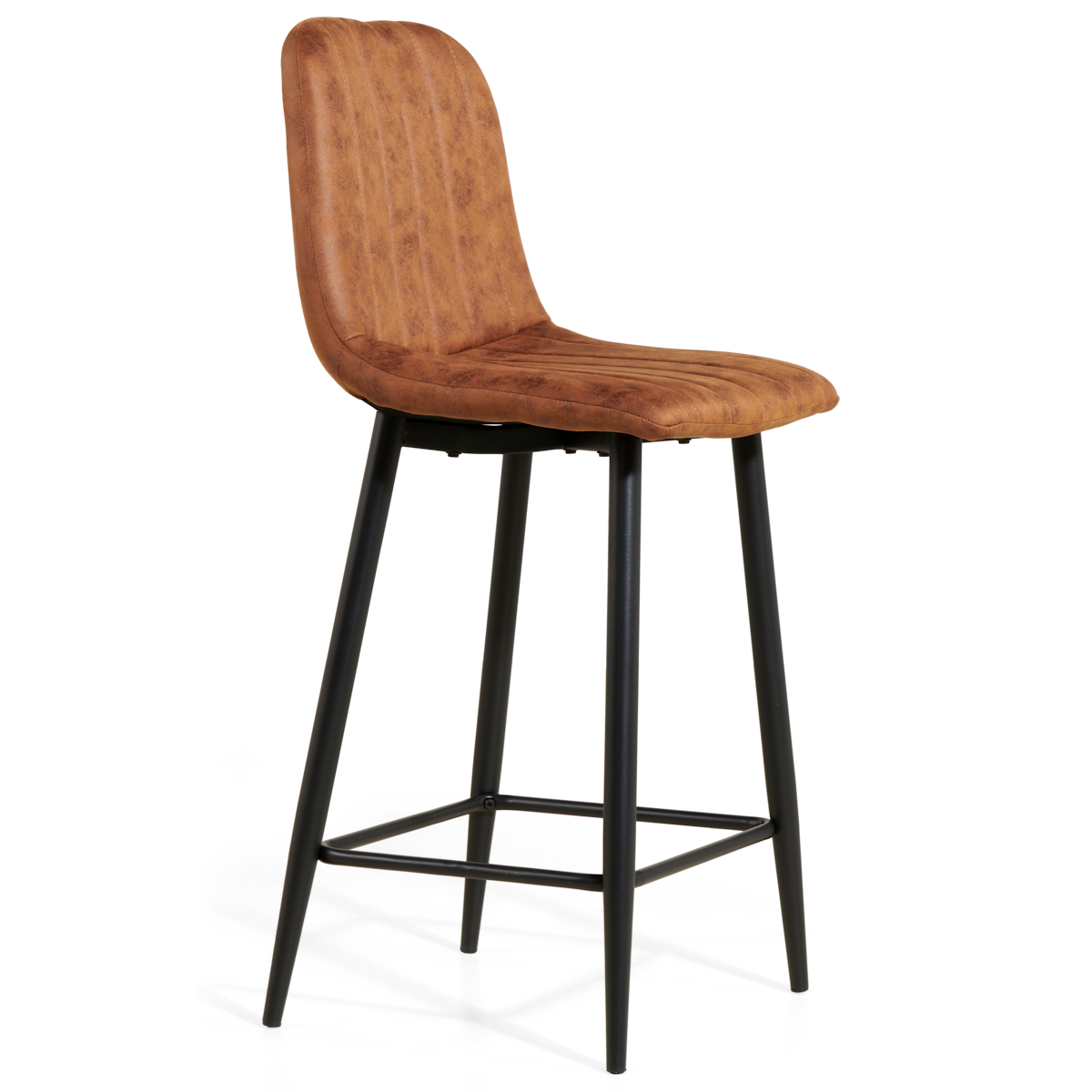 Barkruk Jax - Microleder Cognac – foto 5