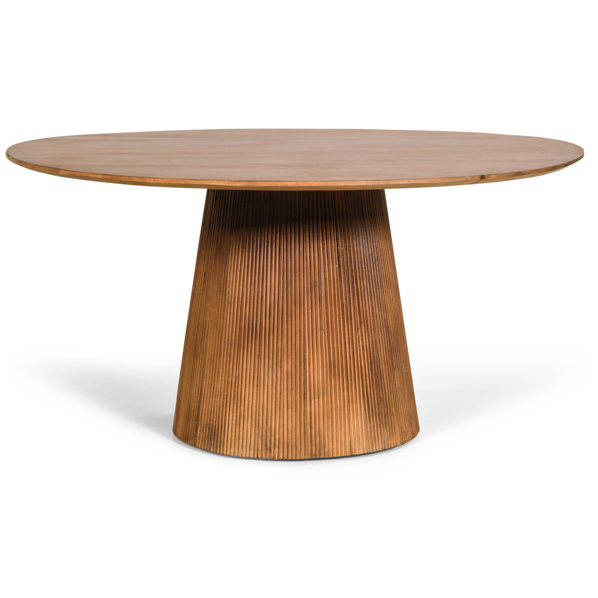 Eettafel Mokka Rond - Lichtbruin Ø 120 cm