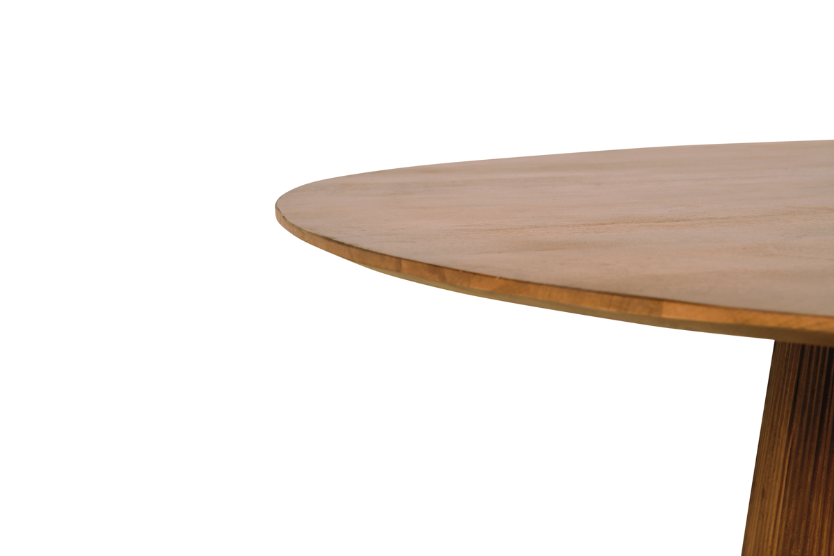 Eettafel Mokka Rond - Lichtbruin Ø 120 cm