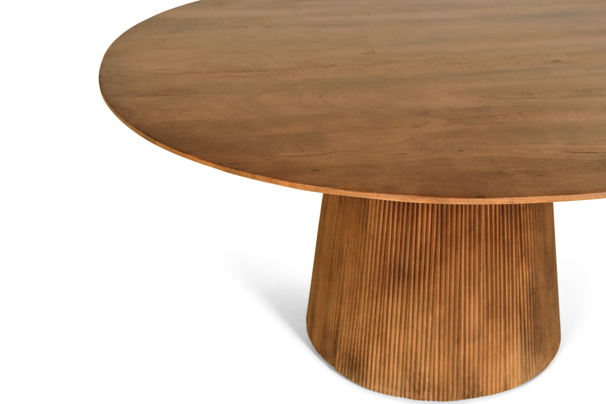 Eettafel Mokka Rond - Lichtbruin Ø 150 cm