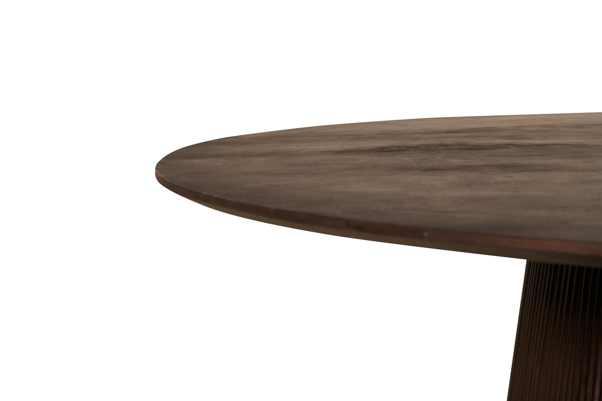 Eettafel Mokka Rond - Donkerbruin Ø 150 cm