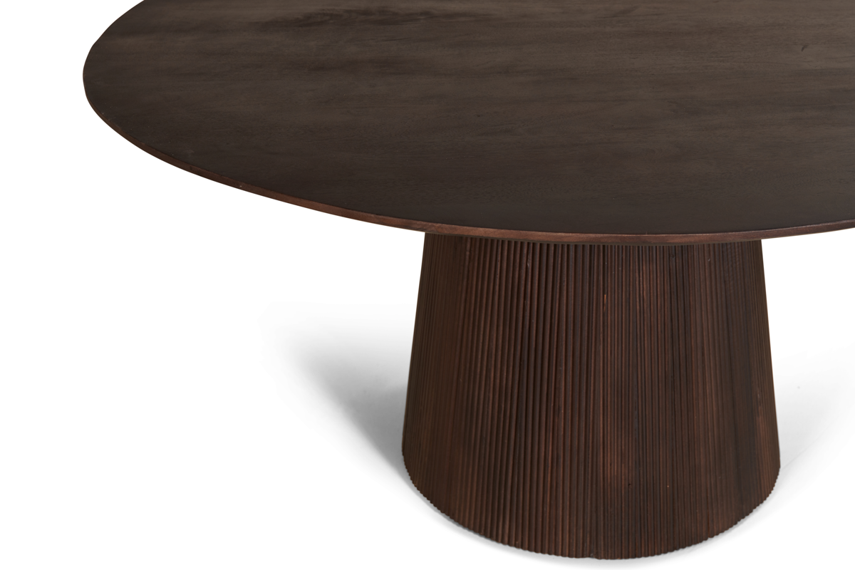 Eettafel Mokka Rond - Donkerbruin Ø 120 cm