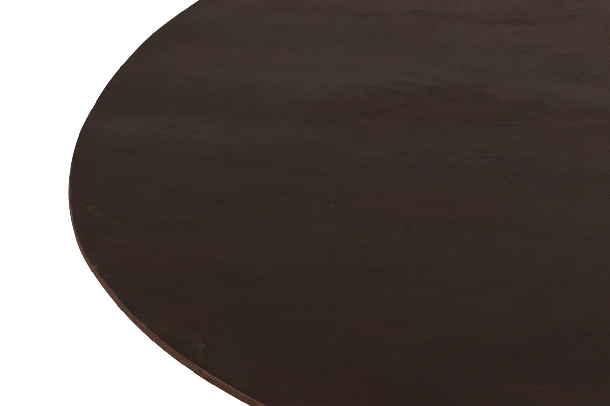 Eettafel Mokka Rond - Donkerbruin Ø 120 cm