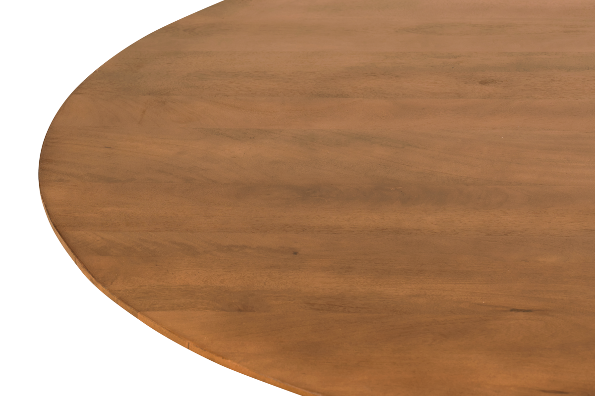 Eettafel Mokka Rond - Lichtbruin Ø 120 cm