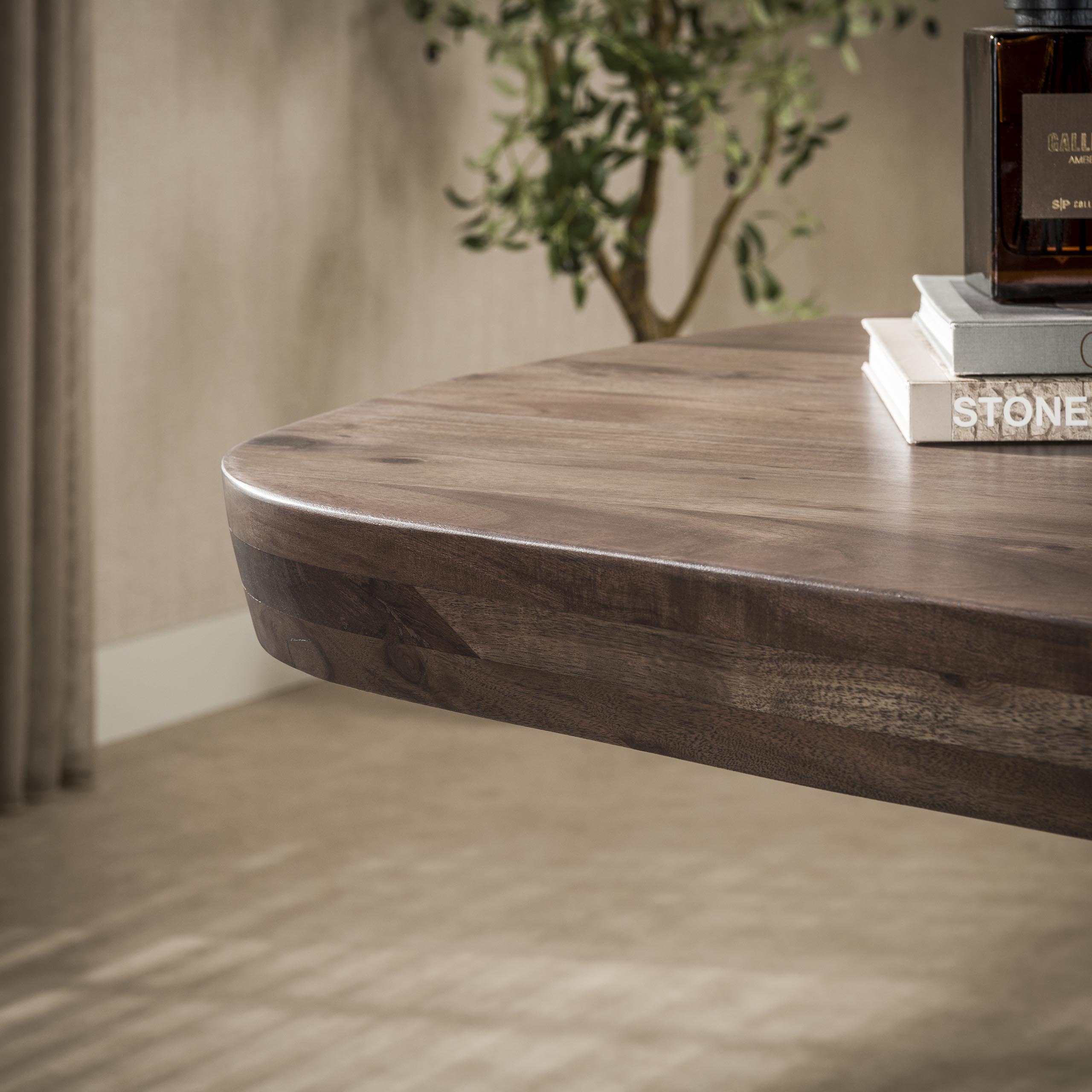 Eettafel Arcadia deens ovaal 240cm / Massief acacia bruin