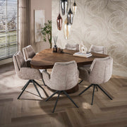Eettafel Arcadia triangle 165cm / Massief acacia bruin