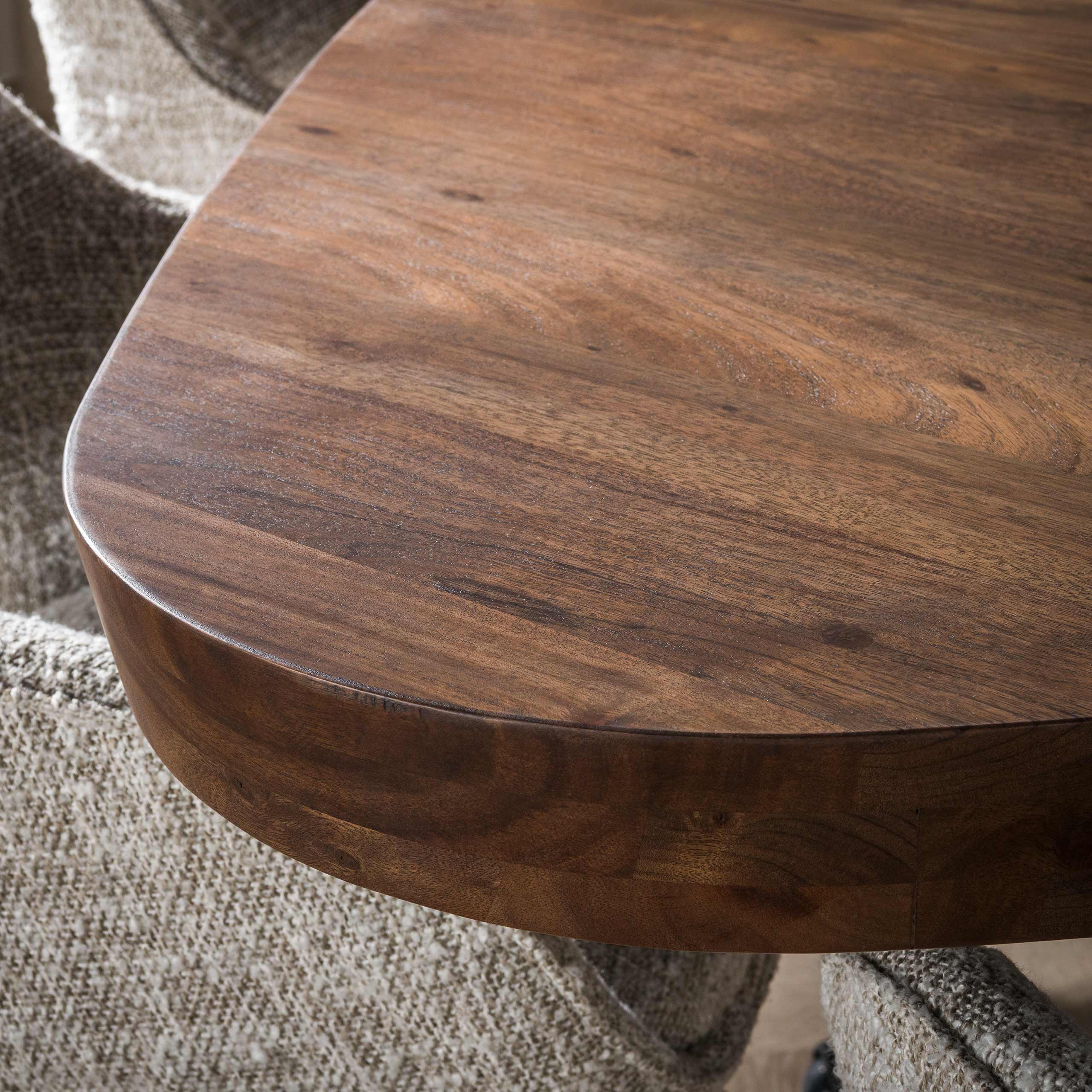 Eettafel Arcadia triangle 165cm / Massief acacia bruin