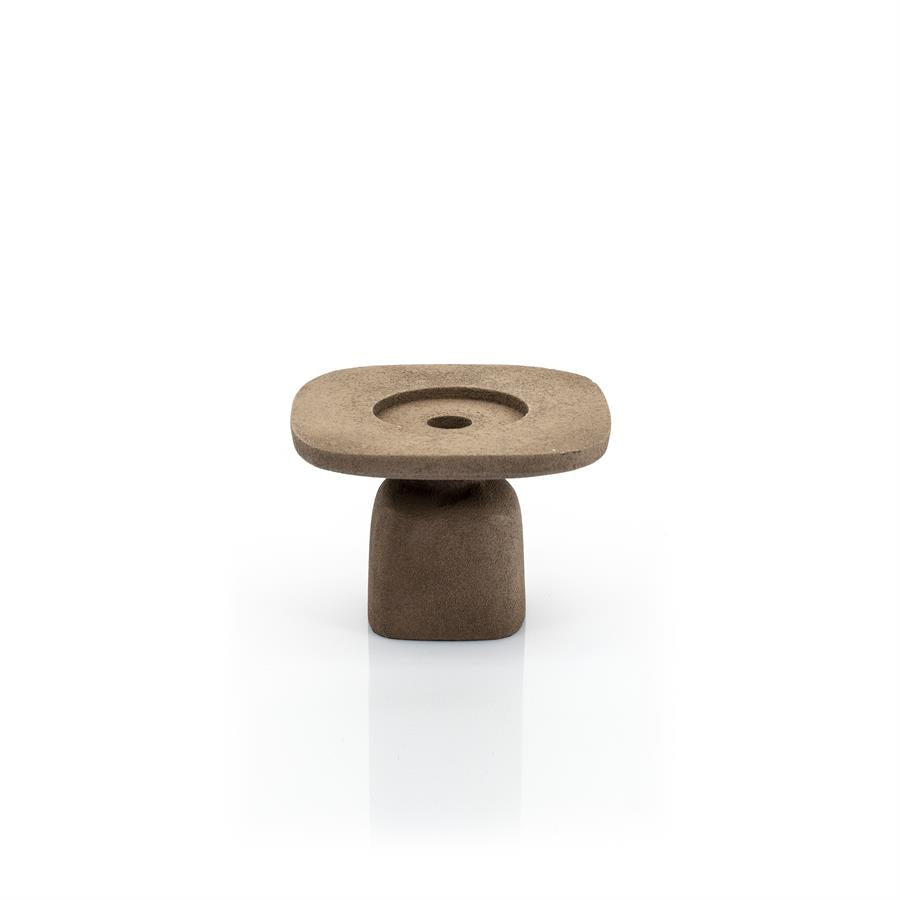 Candles Candle holder Squand small 14.2x14.2x9.7 – bruin | By Boo