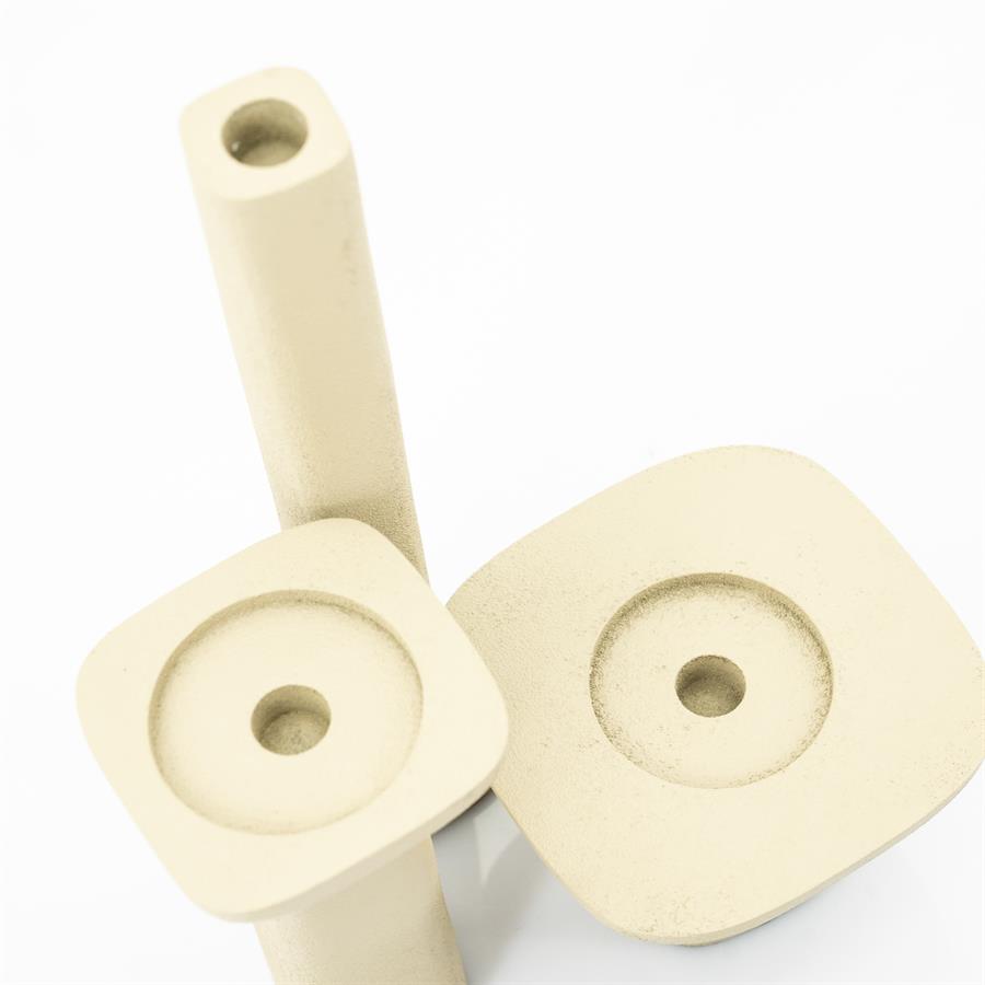 Candles Candle holder Squand large 7x7x31 – beige | By Boo