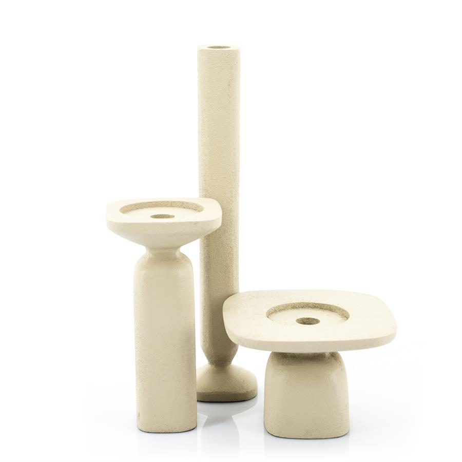 Candles Candle holder Squand large 7x7x31 – beige | By Boo
