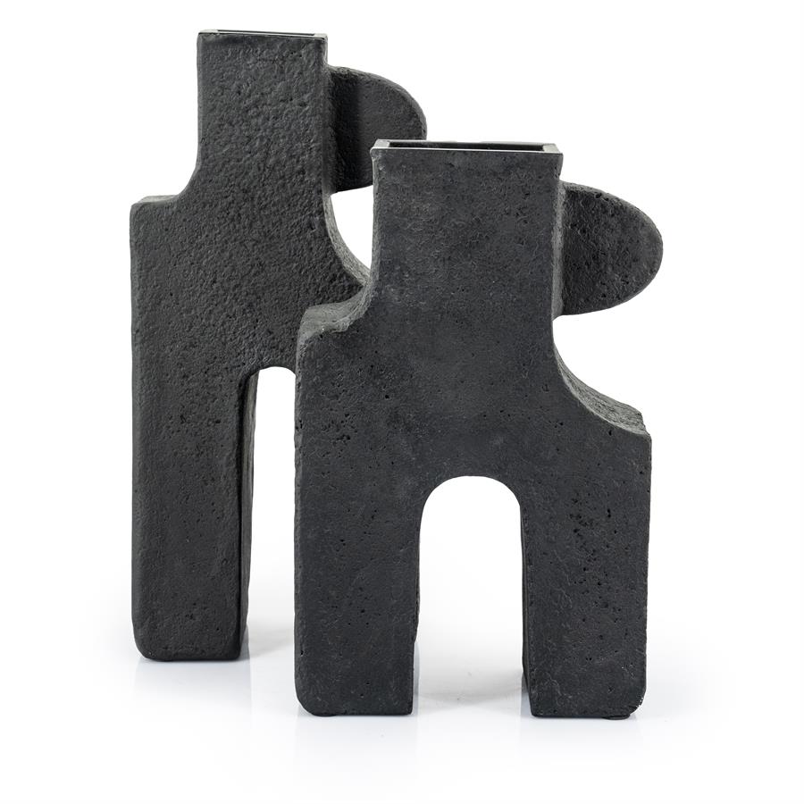 Pottery and vases Tribe small 29.25x14x47 – zwart | By Boo