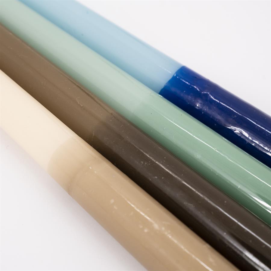 Candles Grady 2,2x2,2x25,8 – blauw | By Boo